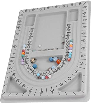 HAIYUCHUANQIQI Bead Design Board Jewelry Design Storage Box DIY Jewelry Making Tray for Necklaces, Bracelets, Jewelry Making Tools(9.45 x 12.6 inchs)