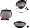 PRADEL LUXE, poêle, grill et sauteuse 28 cm tous feux dont induction, manche amovible