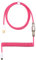 Kraken Coiled Keyboard Cable - Artisan USB C Cable with Aviator Connector for Mechanical Gaming Keyboards - Pink