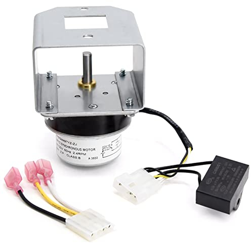 Adviace 812-4421 Schlangenvorschubmotor für Quadrafire Classic Bay 1200, Castile, Santa Fe Pelletofen, 2,4 U/min Schlangenmotor für Heizkörper CAB50, PS50 Pelletofen (mit Halterung)