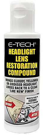 E-TECH Headlight Lens Restoration Compound 100ml