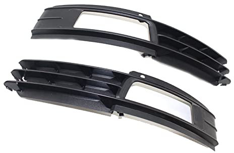 WMTCNC Kühlergrille Für Audi A6 C6 4F 2009 2020 2011 Frontstoßstange Nebelscheinwerfer Lampengitter Set
