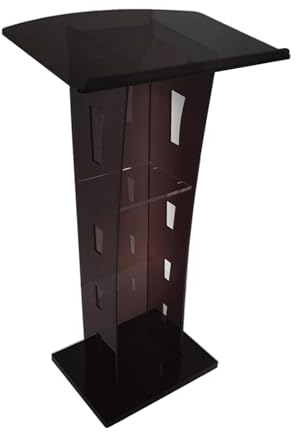 EYPKPL Rednerpult Durchsichtiger Acryl-Podiumsständer, leichte tragbare Rednerpulte mit Stauraum, Podiumskanzeln, ergonomisches Design, Rednerpult Benutzen Sie es überall