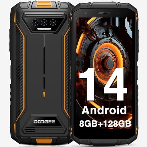 DOOGEE S41 Plus [2024] Telephone Portable Incassable, 8GB+128GB(TF 1TB) Android 13, 6300 mAh, Ecran IPS HD+ de 5,5'', 13 MP + 8 MP, Octa-Core Smartphone Incassable, NFC/IP68/I69K/Dual SIM 4G