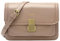 David Jones - Damen Kleine Umhängetasche - Frau Elegante Schultertasche PU Leder - Handtasche Crossbody Bag Tasche mit Klappe Drehkreuz - Handy Party Trendy Mode Clutch Abdentasche - Beige Taupe