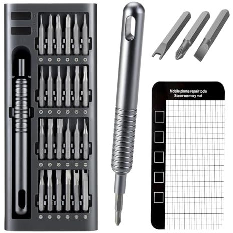 IHKFILAN Precision Screwdriver Set, 51 in 1 Small Screwdriver Kit, Magnetic Screw Drivers Sets, Electronic Repair Tool Kit for Laptop, Watch, Camera, Cell Phone, Switch, Ring Doorbell, Glasses