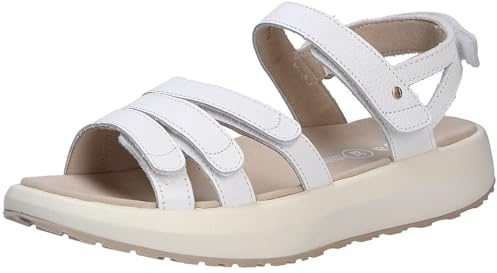 JOYA Merida White Sandale, Glattleder, Klettv., Senso-Sohle, Kategorie Emotion JY050A Weiß