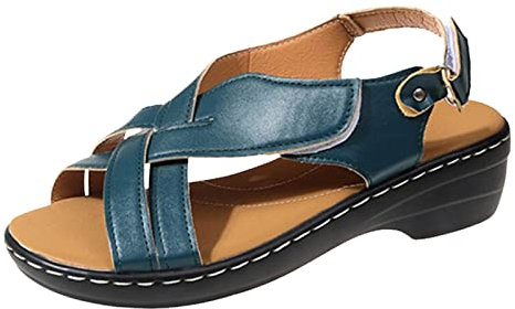 Espadrilles Compensées Femme Antidérapantes Bout Ouvert Espadrilles Plates Confortable Slippers Orthopédiques Chaussures Pieds Larges Fermées Rome Chaussures Bohême Été Chaussure Marche Sandales