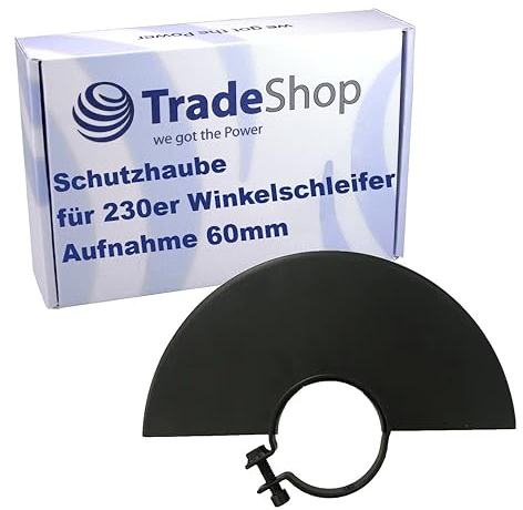 Trade-Shop Schutzhaube/Abdeckung/Metallschutzhaube mit 60mm Aufnahme für 230mm Winkelschleifer Flex