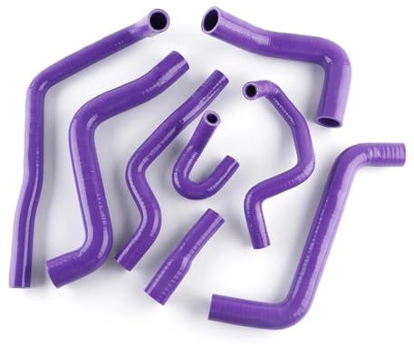 Mangueras del radiador Compatible con VW para Golf para GTI MK2 1.8L 8V PB EV Sin AC 1985 1986-1991 1992 Kit Tubos Manguera Refrigeración Refrigerante para Radiador De Calentador De Silicona(Purple)