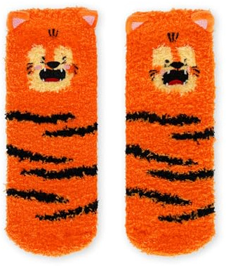 Legami Unisex Kid's Calze Antiscivolo Non Slip Socks, Orange, 26-34