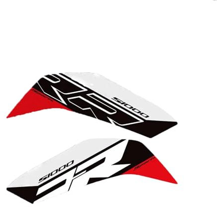 FIONEL Protezione Serbatoio Adesivi Protettivi per Serbatoio Moto per BMW S1000RR S 1000 RR S1000 2023 2024 Adesivo Protettivo Impermeabile(Black)