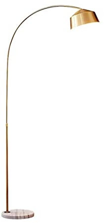 Lampadaire Moderne à Arc avec Base en marbre, Lampe de Lecture réglable sur Pied, Lampe de Travail à Poteau en métal pour Bureau, Lampe de Lecture