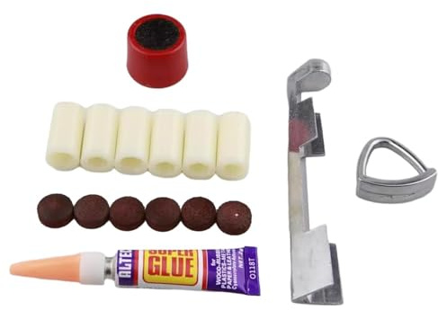 Geardeangloow Billardzubehör Outdoor Sports Kleber Ersatz Pool Queue Reparatur Tip Set