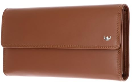 Golden Head Leder Geldbörse Polo RFID Protect Damenbörse 2088 Cognac braun