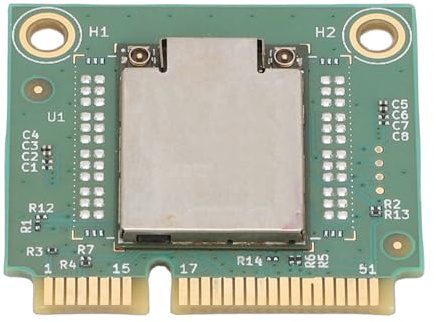 Generic Adattatore di Rete Wireless Ad Alta velocità Mini PCI E WiFi 7 Card Modulo Laptop a 3 Bande 5400Mbps per Giochi E Streaming