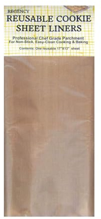 Regency Wraps Reusable Cookie Sheets, Baking Oven Liner, Teflon-like Coated Sheet for Non-Stick Cooking and Baking, Baking Supplies, Natural, 17 x 13 (Pack of 1)