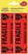 AVERY Zweckform 3050 Etiketten Warnhinweise (10 Stück, 119 x 38 mm, vorgedruckt, 5 Blatt) leuchtrot