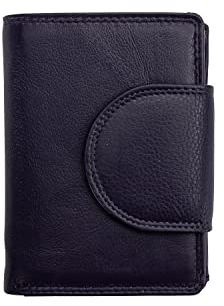 Josephine Osthoff Geldbörse Damen Wiener Schachtel, Platz für 11 Karten, Minibrieftasche mit Münzfach, Portemonnaie Herren Geldbeutel aus echt Leder mit RFID-Schutz (934), Farbe:Orchidee