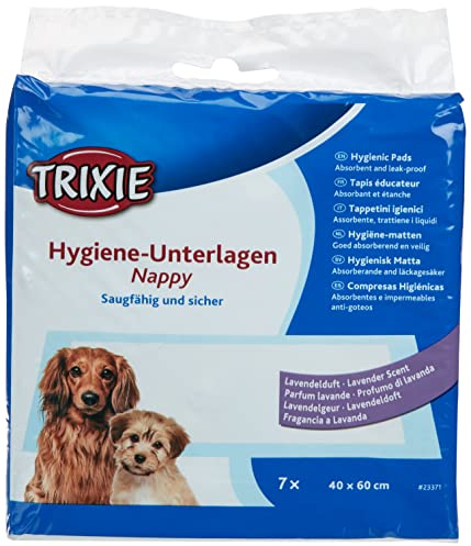 Trixie 23371 Welpen-Unterlage Nappy-Stubenrein mit Lavendelduft, 40 × 60 cm, 7 St.