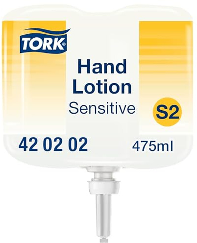 Tork flüssige Hand & Body Lotion für sensible Haut S2, Parfümfrei, 1 Flakon, 475 ml, 420202