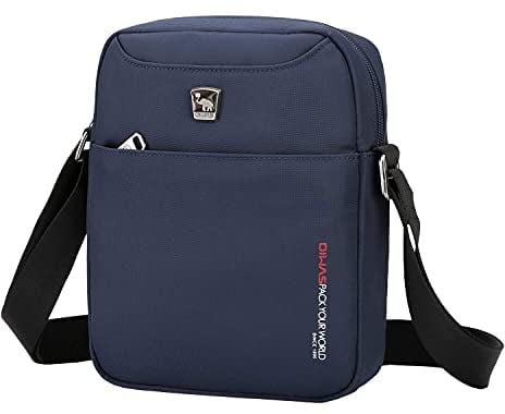 OIWAS Herrentasche Klein Dunkelblau Umhängetaschen Herren Crossbody Bag Tasche Umhängen Männer Mini Schultertasche für Freizeit Urlaub Ausflug Spaziergang und Wandern