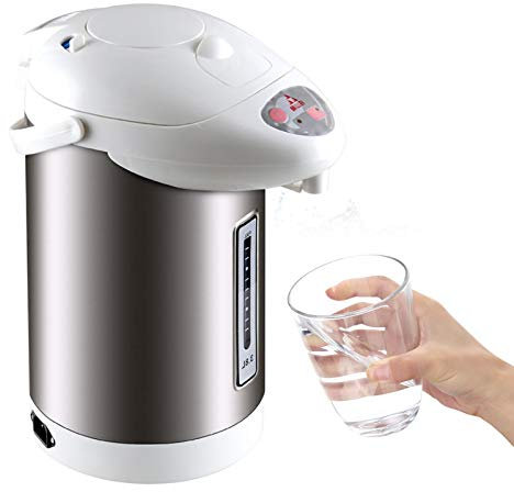 Heißwasserspender Edelstahl Thermopot Wasserkocher, 3,8 L Kapazität mit Trockengeh- & Überhitzungsschutz