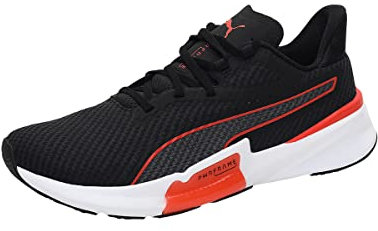 PUMA Herren PWRFrame TR Gymnastikschuh, Black-Cherry Tomato, 42 EU
