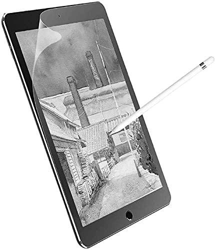 Junfire Matte Displayschutzfolie für iPad 5.,6. Generation 2018/2017, iPad Pro 9.7 Zoll, iPad Air 2, blasenfreie PET-Papierstrukturfolie, unterstützt Face ID Apple Pencil Zeichnung wie auf Papier