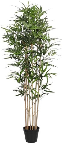 Blooming Artificial - Oriental Bamboo Tree, Realistic Artificial Plant for Garden, Home, and Office, Year Round Decorative Foliage, UV and Water Resistant (Green) (150cm)