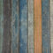FENTIS Wood Panel Wallpaper Removable Peel and Stick Vinyl Wrap Waterproof Brown Blue and Grey Self Adhesive Contact Paper Stick on Wallpaper for Door Worktop 44.5x500cm