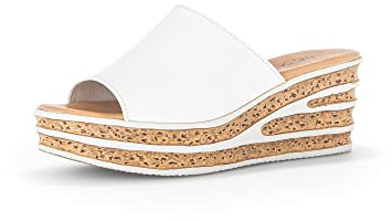 Gabor Damen Pantoletten, Frauen Slipper,Best Fitting,Backless Slipper,Gartenschuhe,Sommerschuhe,sommerclogs,Slip-ons,Slides,Weiss,43 EU / 9 UK