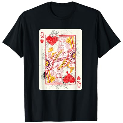 Queen Of Hearts Spielkarten T-Shirt