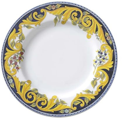 Saturnia piatto piano in porcellana 26 cm - toscana