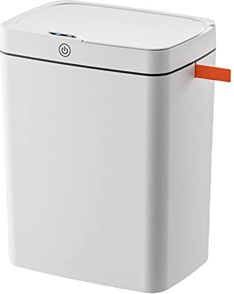 MagiDeal Poubelle de Salle de Bain avec Couvercle Poubelle Automatique, Poubelle Intelligente Mince, Petite Poubelle, Poubelle à capteur de Mouvement étroit de