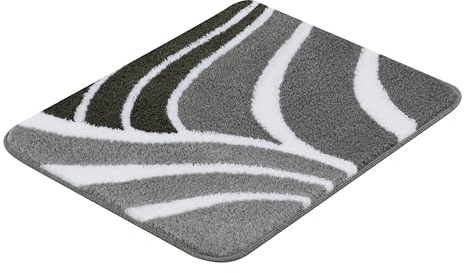 Kleine Wolke Badteppich Flame, 55x65 cm, Anthrazit