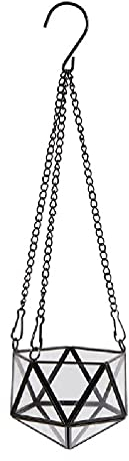 Hängendes Glas Terrarium Geometrische Form Pflanzenhalter Container Wand Übertopf Blumentopf Fensterbank Dekoration Geometrischer Pflanzenhalter