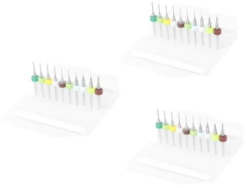 Housoutil Juego De 30 Brocas De Carburo De Tungsteno Con Dureza Y Nitidez 10 Tamaños Para Perforación De Metales