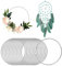 Wekuw 15 Stücke Metallringe zum Basteln, Deko Ringe 10cm Dekoring zum Aufhängen Makramee Zubehör Ringe, für Traumfänger Wickeltechnik Floristik Hochzeitskranz Weihnachtsdekoration (Silber)