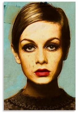 REOTTO Twiggy Art Poster Dekorative Malerei Leinwand Wandkunst Wohnzimmer Poster Schlafzimmer Malerei,Wandkunst Bilddruck Moderne Familienzimmer Dekor 12x18inch(30x45cm)