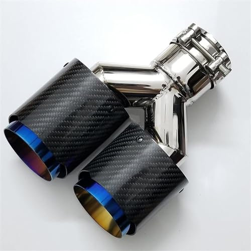 Auto Pot D'échappement,Pour BMW E90,silencieux pointe Sortie Echappement Voiture,Q/66-101mm