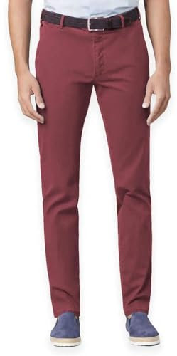 LCDN NALO Bruno Pantalon chino extensible pour homme Rose Rouge, rose rouge, 38 W/30 L