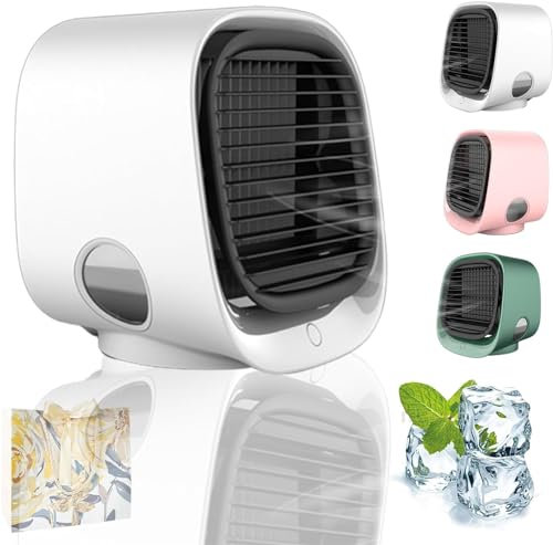 Oribreeze aire acondicionado, aire acondicionado de escritorio, enfriador de aire Oribreeze, ventilador portátil de agua helada, aire acondicionado Oribreeze, humidificador de espacio personal,