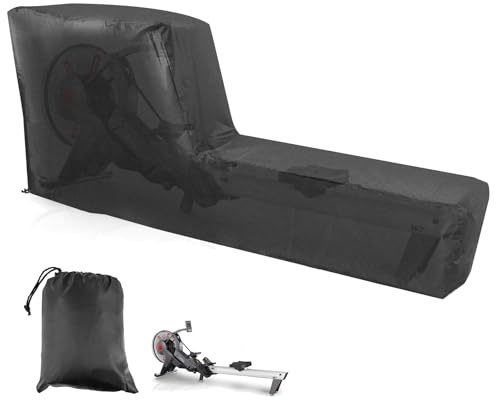 gohantee Rudermaschinenabdeckungerät-Abdeckung | Rudergerät-Schutzhülle kompatibel mit Concept 2 Rudergerät (241 cm L x 61 cm B x 100 cm H)