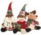 Weihnachten Sitzende Ornament, 3 Stück Weihnachtsmann Schneemann Rentier Weihnachten Puppe Ornament, Weihnachten Deko Plüschtier für Weihnachten Tisch Schreibtisch Kamin Dekoration Fensteranzeige