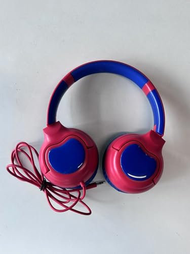ZIHNIC Wired Kids Headphones, Safe 85dB Volume Limit for Boys & Girls, Comfortable Earpads, Foldable Design for School, Tablets, and Travel-RED