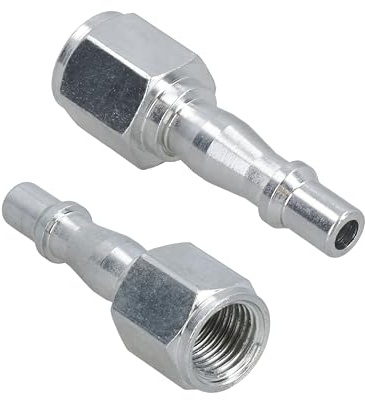 Dunnet Tools 1/4 Inch Quick Release Air Line Connector | Heavy Duty Female BSP Fitting for Air Compressor, Pneumatic Tools, Quick Connect Coupling, Airbrush & Tool Accessories (Pack of 2)
