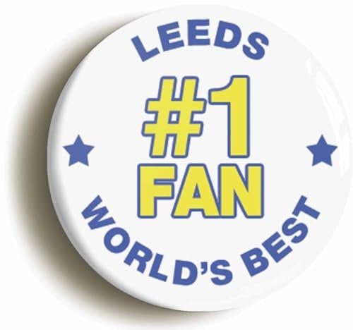 Leeds #1 Fan Fridge Magnet (Circular 2inch / 50mm Diameter)