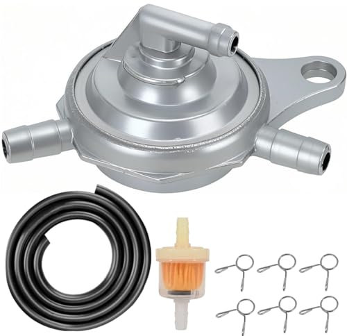 ZAMDOE GY6 50cc 150cc Pompa carburante a vuoto Rubinetto, rubinetto a valvola a 3 porte per 125cc 60cc 80cc 139QMB per Taotao ATM50-A1 VIP50 per Thunder NQ50 per Kymco Agitity50 per Jonway per Roketa