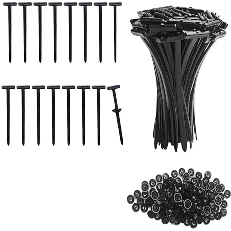 200PCS Nylon Universal Cable Tie Buckle Self-Locking Cable Ties Heavy-Duty Zip Ties with Pins & Buttons Suitable for Quick Fastening Automotive Repair and Daily Use